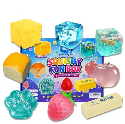 SQUISHYS 8 PIECE SQUISH BOX