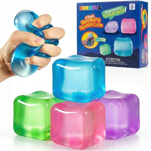 Squishys Original 4 Pack Slow Rising Cubes